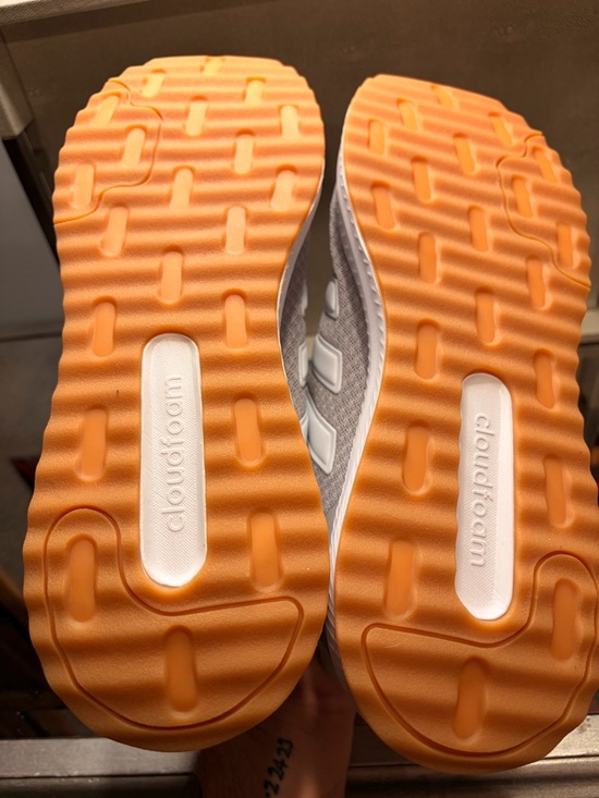 Adidas Men’s X_PLRPATH Light Gray and White Mesh 11.5M Running Sneakers - Picture 7 of 8